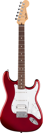Fender Standard Series Stratocaster HSS Laurel Fingerboard White PG in Candy Cola