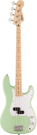 Squier Ltd Edition Sonic Precision Bass White PG Maple Neck in Surf Green