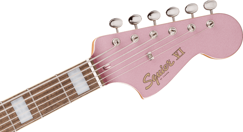 Squier Classic Vibe Bass VI Limited Edition in Burgundy Mist