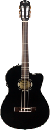 Fender CN-140SCE Electro Classical Thinline in Black