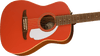 Fender Malibu Player Short Scale Acoustic Guitar in Fiesta Red