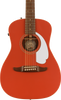 Fender Malibu Player Short Scale Acoustic Guitar in Fiesta Red