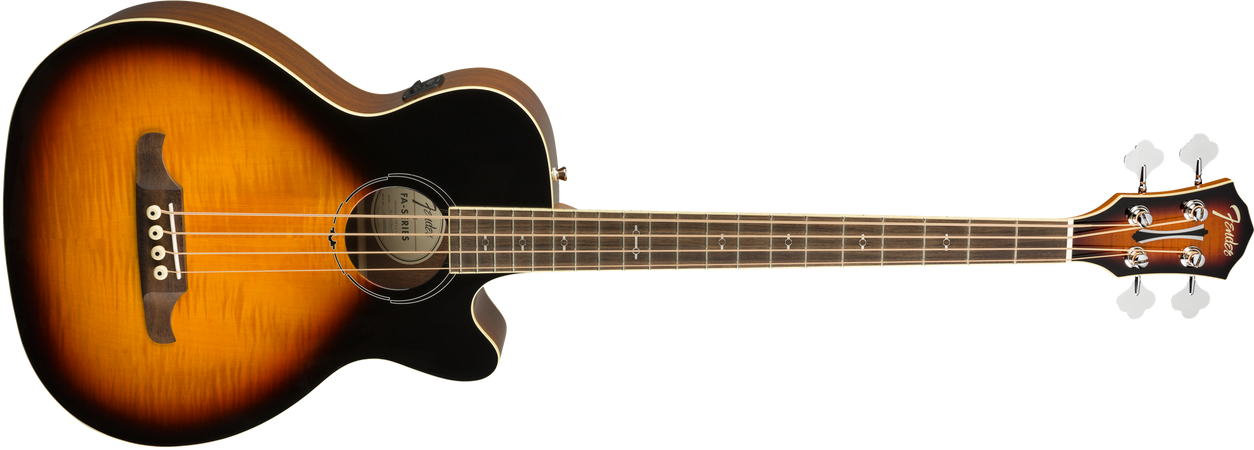 Fender FA-450CE Electro Acoustic Bass Guitar in 3 Tone Sunburst