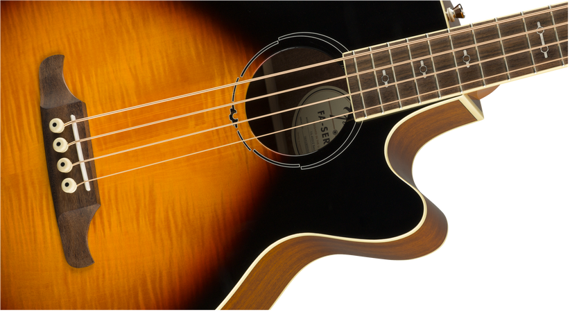 Fender FA-450CE Electro Acoustic Bass Guitar in 3 Tone Sunburst