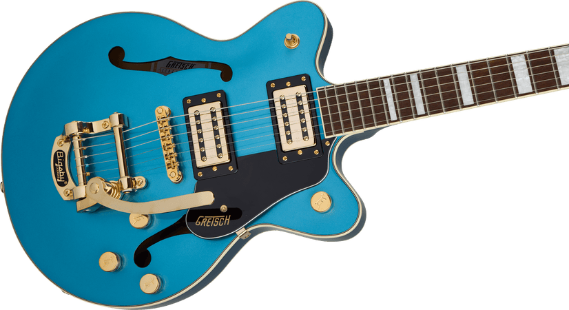 Gretsch G2655TG Streamliner Centre Block Jnr Double Cut with Bigsby in Riviera Blue