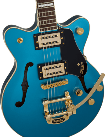 Gretsch G2655TG Streamliner Centre Block Jnr Double Cut with Bigsby in Riviera Blue