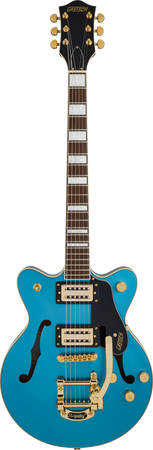 Gretsch G2655TG Streamliner Centre Block Jnr Double Cut with Bigsby in Riviera Blue
