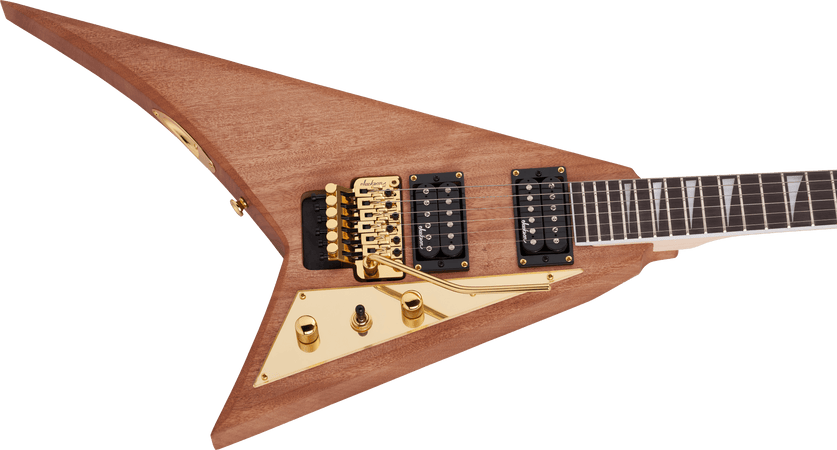 Jackson JS32 Randy Rhoads Flying V HH Gold Hardware in Natural