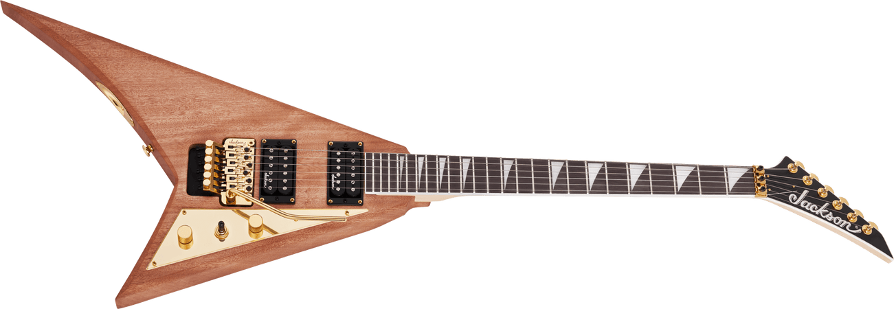 Jackson JS32 Randy Rhoads Flying V HH Gold Hardware in Natural