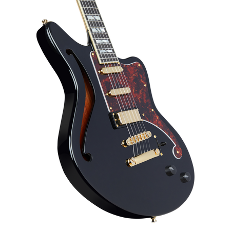 D'Angelico Deluxe Bedford SH in Black Ex Demo