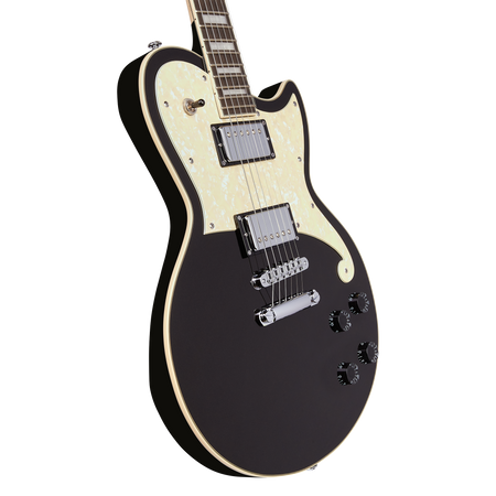 D'angelico Premier Atlantic Solid Body in Black Flake Ex Demo