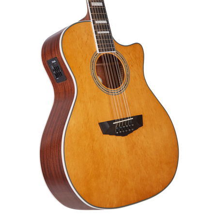 D'Angelico Premier Fulton 12 String Electro Acoustic Guitar in Vintage Natural