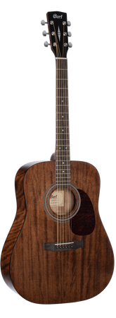 Cort Earth60M Solid Top Dreadnought Open Pore Mahogany