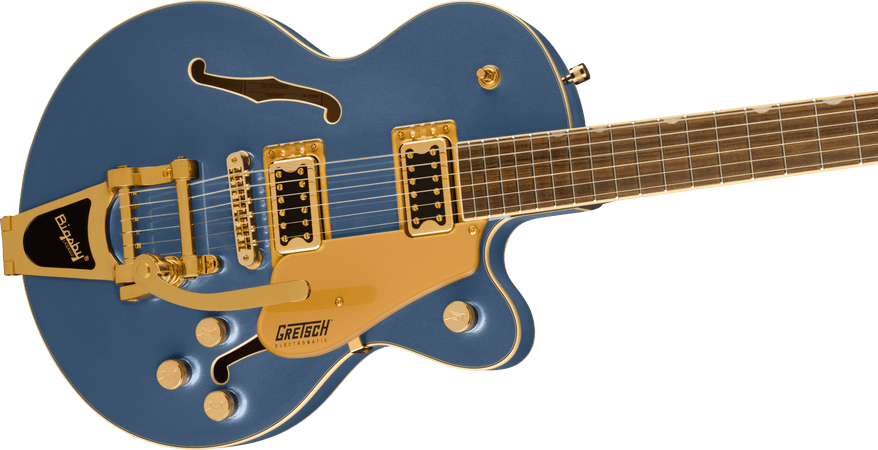 Gretsch G5655TG Electromatic Centre Block Junior Singlecut in Cerulean Smoke Gold Hardware