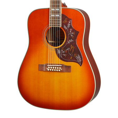 Epiphone Hummingbird Pro-12 Electro Acoustic 12-String in Faded Cherry