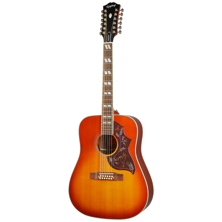 Epiphone Hummingbird Pro-12 Electro Acoustic 12-String in Faded Cherry