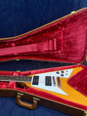 Gibson Flying V 70's in Antique Natural Pre-owned with Case