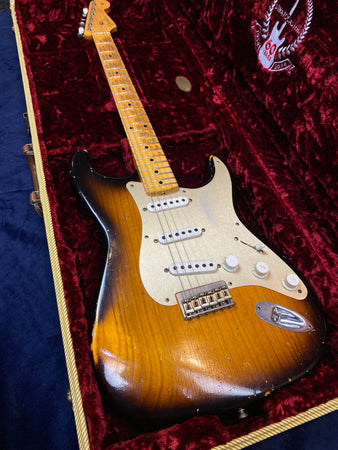 Fender Custom Shop Relic Stratocaster '54 60th Anniversary in 2 Tone Sunburst