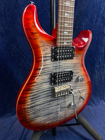 PRS SE Custom 24 in Charcoal Cherry Burst Pre-owned