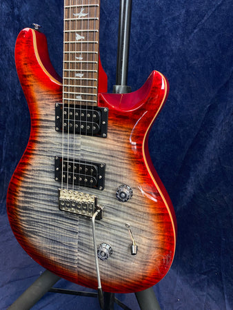 PRS SE Custom 24 in Charcoal Cherry Burst Pre-owned