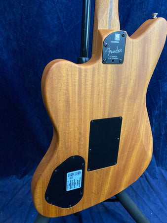 Fender American Acoustasonic Jazzmaster in Arctic White Pre-owned with case