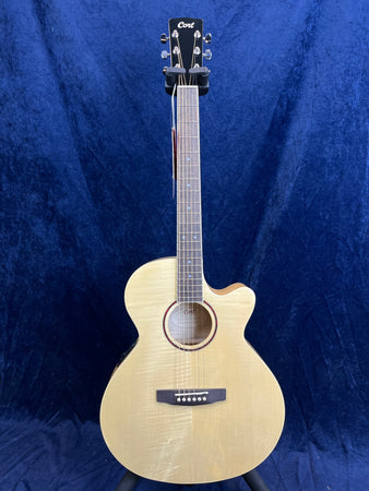Cort SFX FM Electro Acoustic Guitar Flamed Maple in Natural Gloss