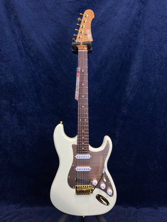 Jet JS-380 Limited Edition Copper Pickguard Hot-Rail in Olympic White Pre-owned