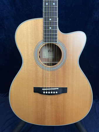 Cort Pure OCF All Solid Electro Acoustic in Natural with Gig Bag Ex-Demo