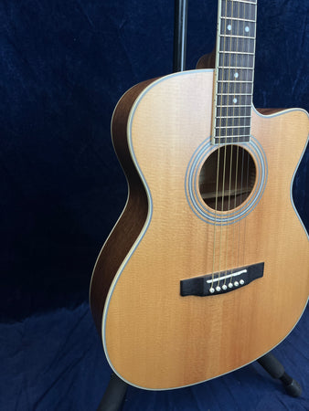 Cort Pure OCF All Solid Electro Acoustic in Natural with Gig Bag Ex-Demo