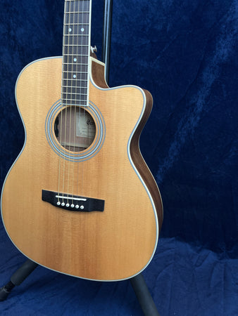 Cort Pure OCF All Solid Electro Acoustic in Natural with Gig Bag Ex-Demo