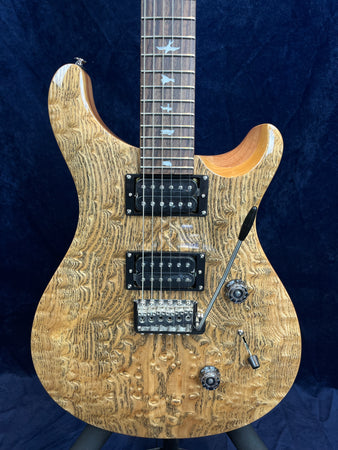 PRS Ltd Edition SE Custom 24 Burled Ash in Natural with Gig Bag