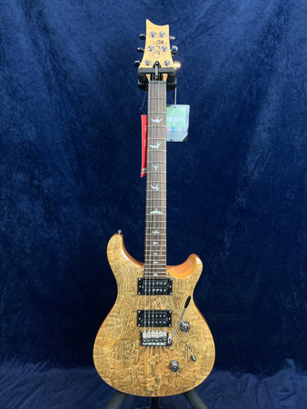 PRS Ltd Edition SE Custom 24 Burled Ash in Natural with Gig Bag