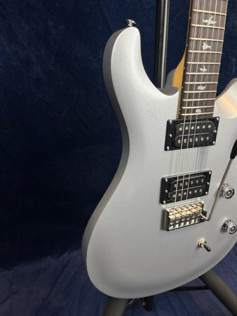 PRS SE CE24 Standard Satin Electric Guitar in Metallic Silver