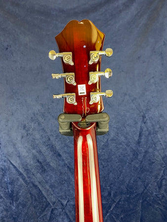 Epiphone Noel Gallagher Riviera Semi-Hollow in Dark Wine Red with Hard Case