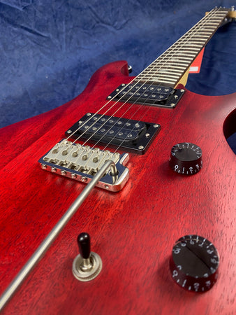 PRS SE CE24 Standard Satin Electric Guitar in Vintage Cherry