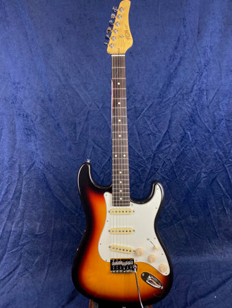 FGN Boundary ST SSS Rosewood Fretboard in 3-Tone Sunburst