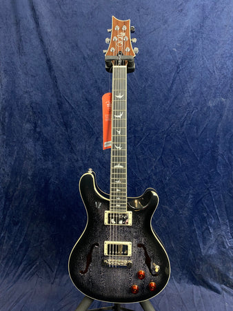 PRS SE Hollowbody Standard Piezo in Dog Hair Smokeburst with Hard Case