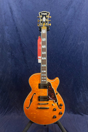 D'Angelico Excel SS XT Single Cut Semi-hollow Vintage Natural Quilt