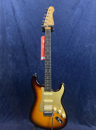 Gordon Smith Classic S HSS Gold Anodised PG in Dark Tobacco Burst