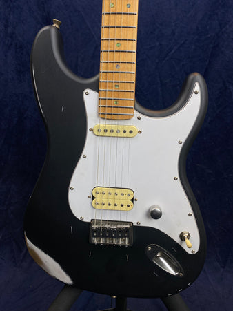 Jet Guitars JS800 S-Type Electric Guitar HS in Black Relic