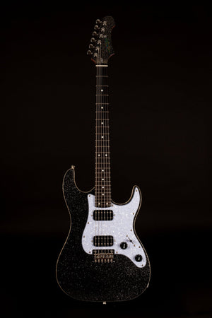 Jet Guitars JS-500 S-Type HH in Black Sparkle