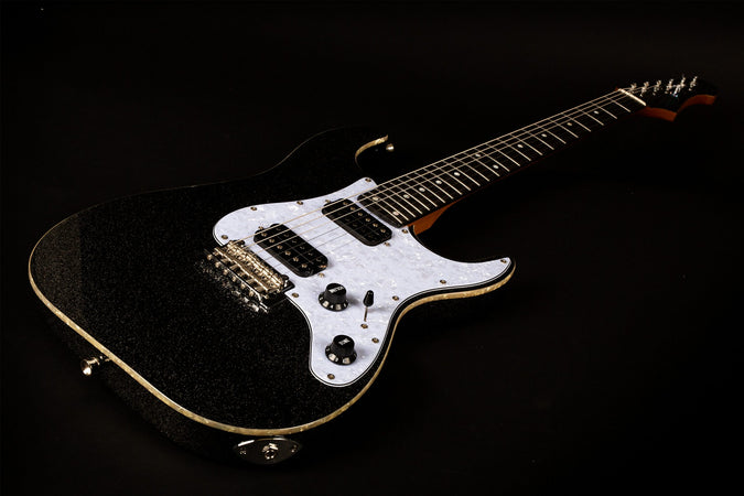 Jet Guitars JS-500 S-Type HH in Black Sparkle
