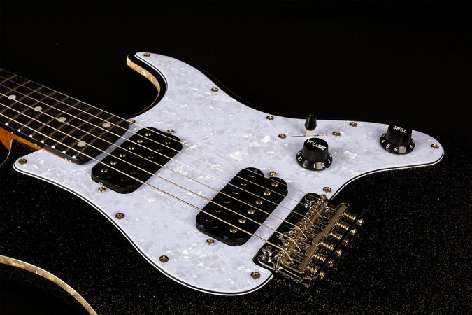 Jet Guitars JS-500 S-Type HH in Black Sparkle