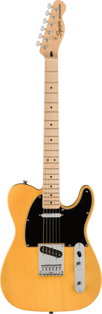 Squier Affinity Telecaster in Butterscotch with Black Pickguard