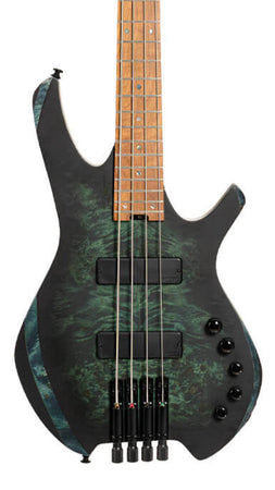 Cort Space 4 Headless 4 String Bass in Star Dust Green in Bag