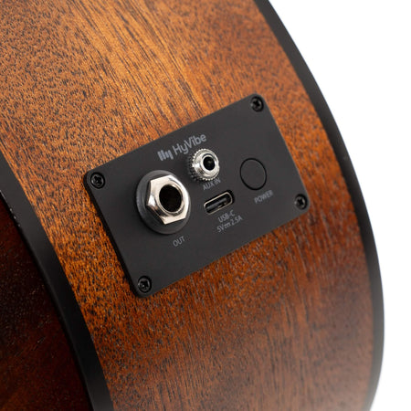 Cort Earth GO HyVibe Smart Guitar Solid Top in Open Pore Natural