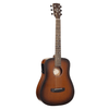 Cort Earth GO HyVibe Smart Guitar Solid Top in Open Pore Brown Burst
