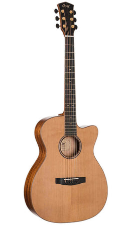 Cort Flow OC All Solid Red Cedar/Mahogany L.R Baggs Anthem in Natural Satin with Case