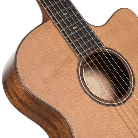 Cort Flow OC All Solid Red Cedar/Mahogany L.R Baggs Anthem in Natural Satin with Case