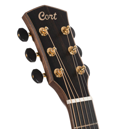 Cort Flow OC All Solid Red Cedar/Mahogany L.R Baggs Anthem in Natural Satin with Case